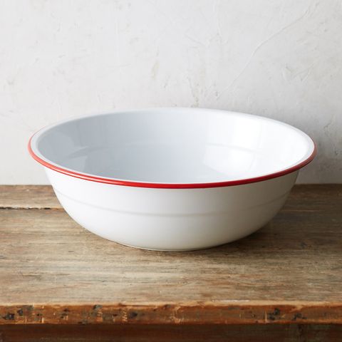 enamel serving bowl