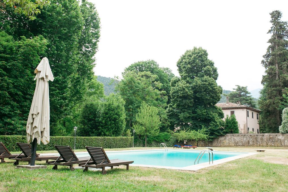 pool at the villa