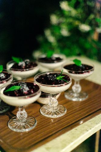 blackberry panna cotta