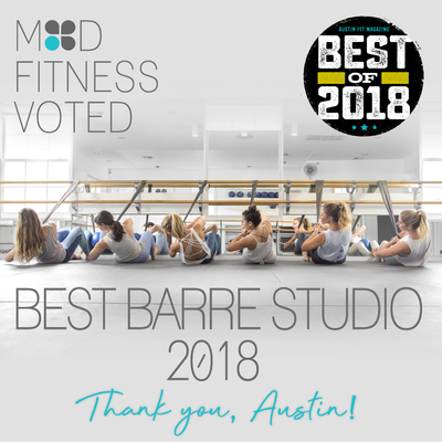 VOTED 2018 BEST BARRE STUDIO IN ATX