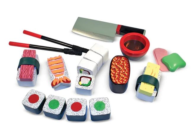 Wooden Sushi Slicing Play Set