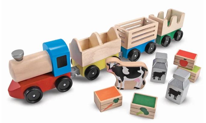 Wooden Farm Train