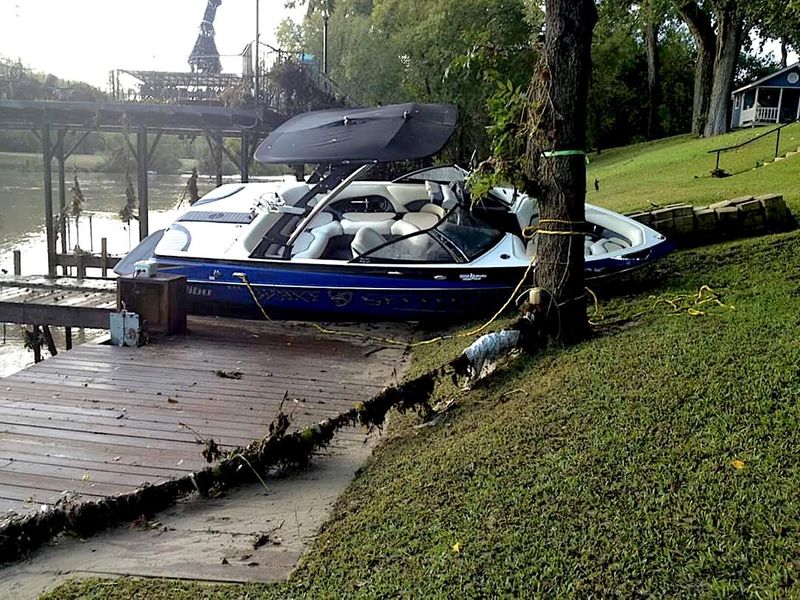 Flood displaced vessel recovered by Flagship Towing  team.