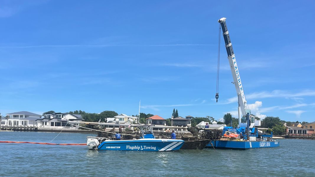 Crane Barge Recovery