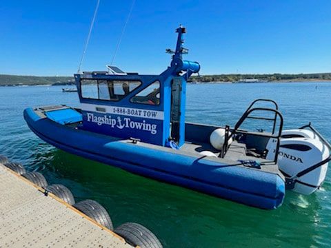 Flagship Towing  offers boat towing, fuel delivery, battery jump starts, and  boat salvage on lake LBJ