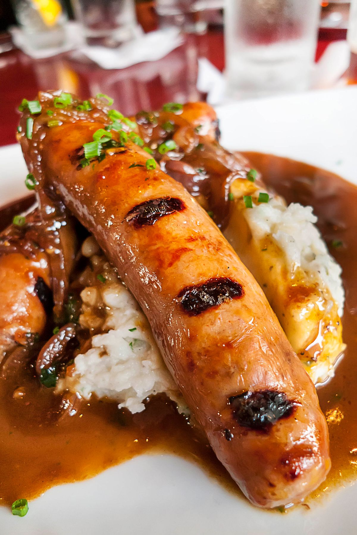 Bangers and Mash Menu Photography Menu Photography