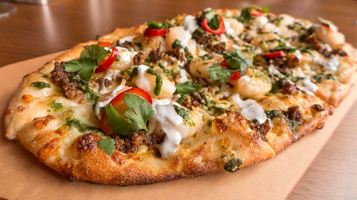 Shrimp Pizza Menu Photography Menu Photography