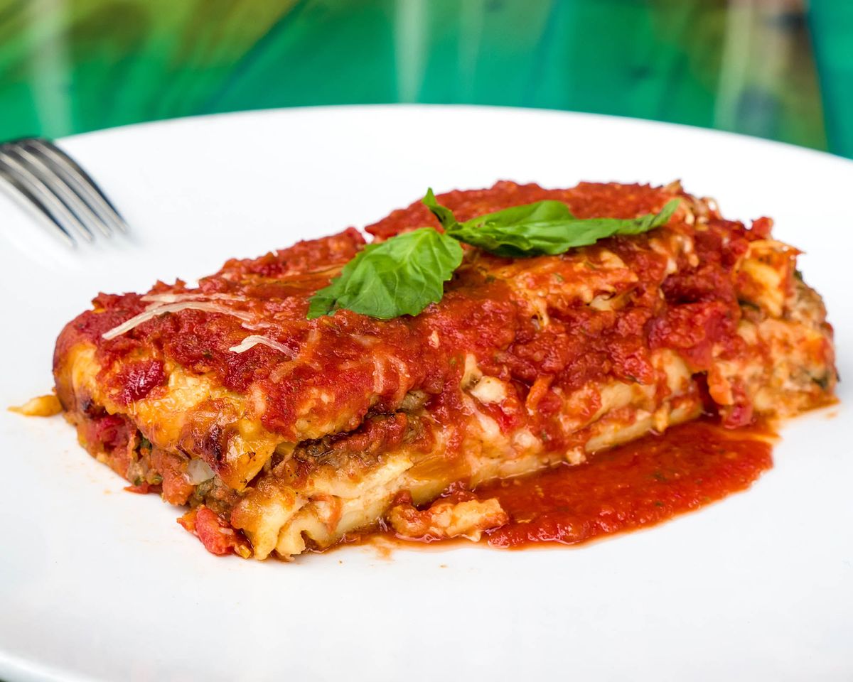 Beef Lasagna Menu Photography Menu Photography