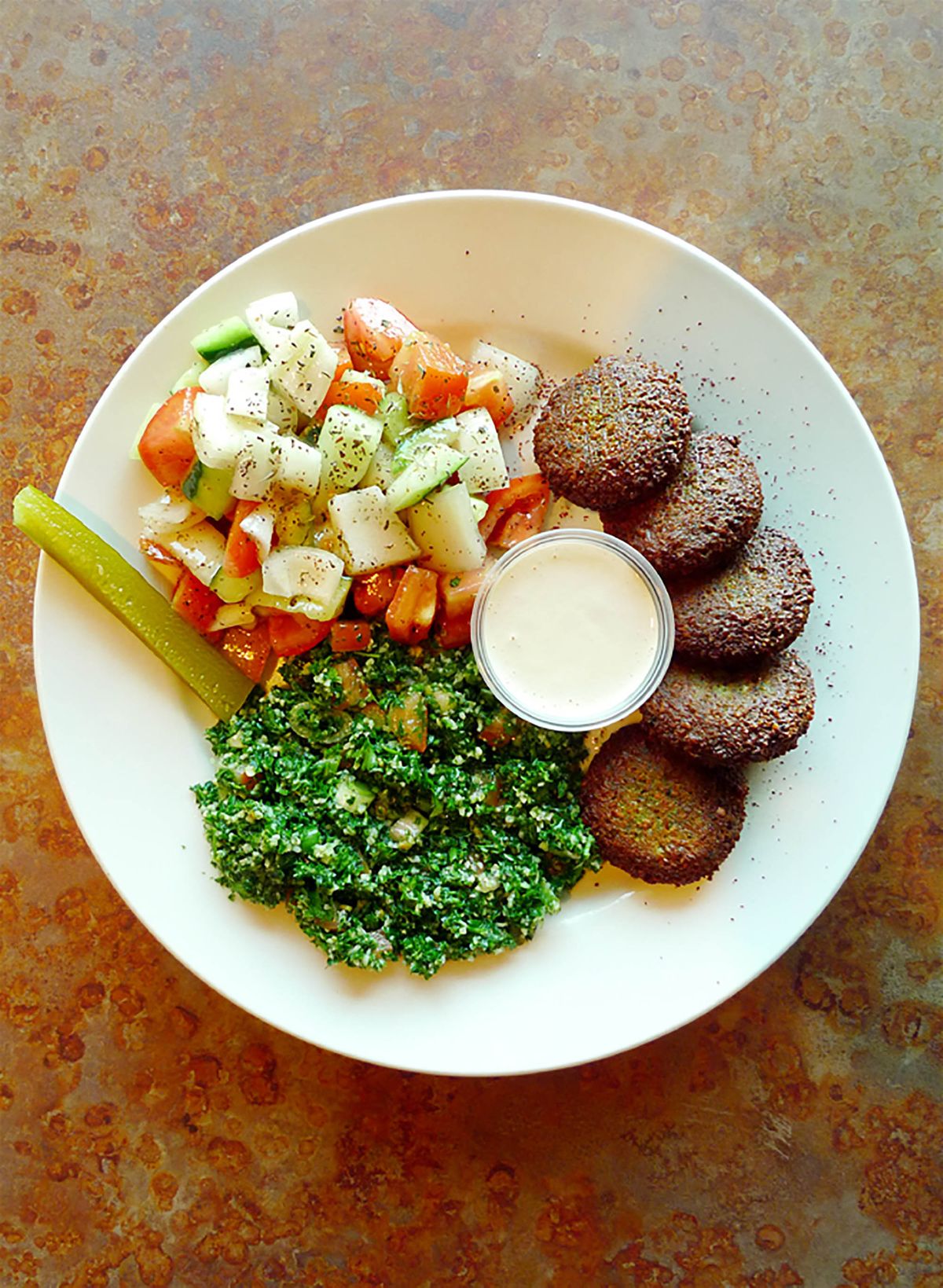 Zabaks Falafel Plate - Menu Photographers Menu Photographers