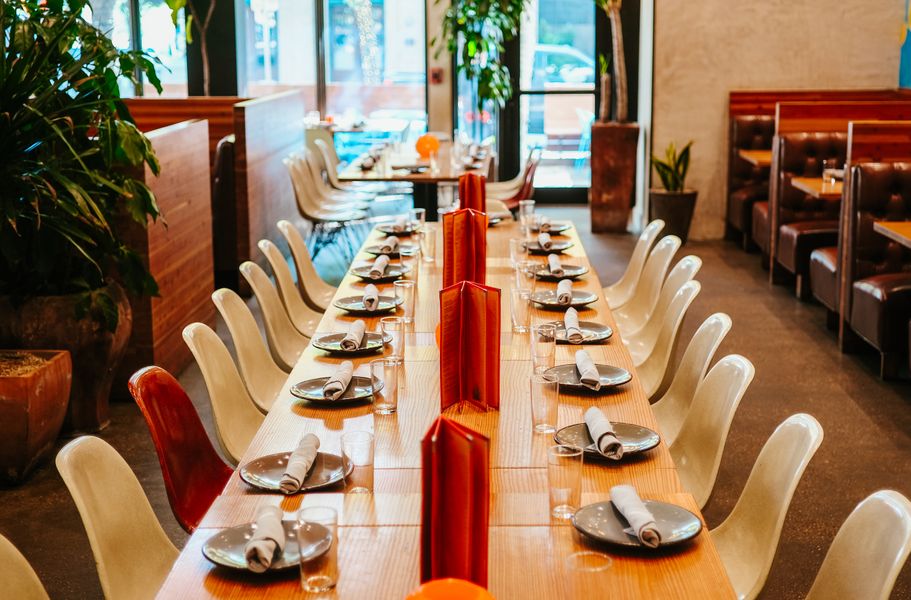 La Condesa Group Dining Setup