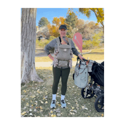 FIT4MOM Babywearing exercise side leg lift.gif