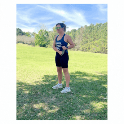 FIT4MOM mini band workout for moms tricep kickback.gif