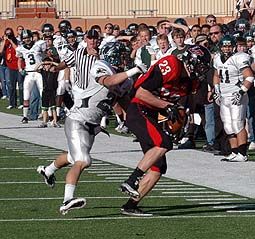 Griffin Gilbert makes a key reception deep in Cedar Park territory. DSC_0110.jpg