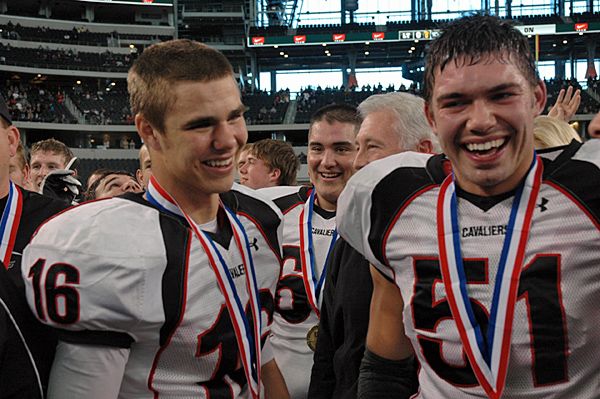 Offensive MVP Michael Brewer and defensive MVP Austin Williams MVPs.jpg
