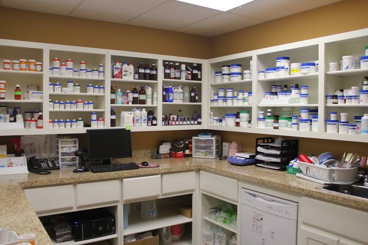 S & J Medical Center Pharmacy Compounding Room Interior S & J Medical Center Pharmacy Compounding Room Interior