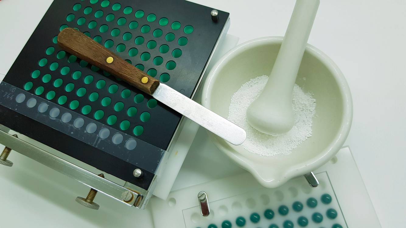 Image of medication being compounded Compounding