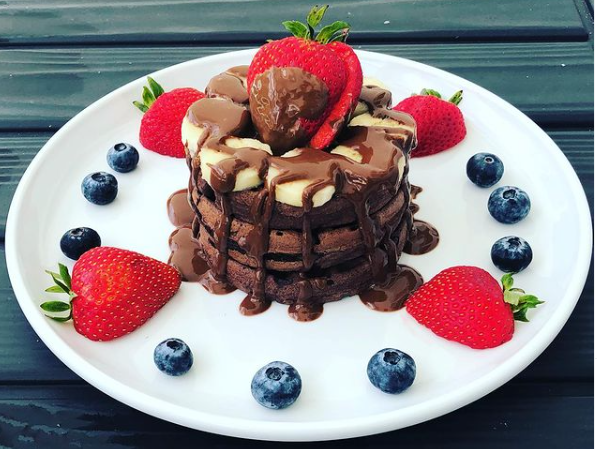 Chcolate Buckwheat Banana waffle tower.PNG