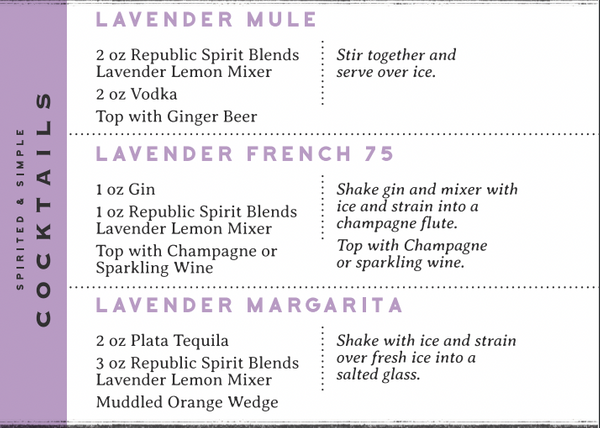 Lavender Lemon Featured Cocktails