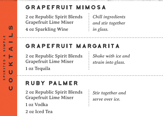 Grapefruit Lime Featured Cocktails