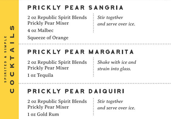 Prickly Pear Featured Cocktails