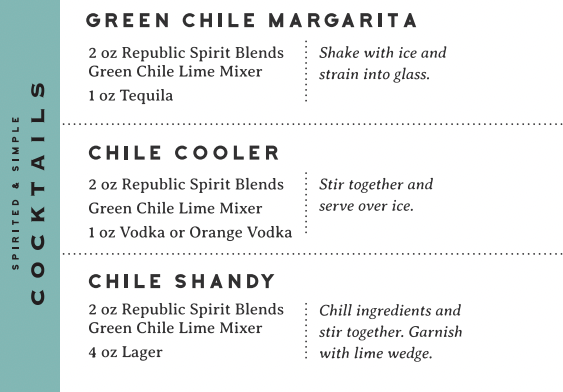 Green Chile Lime Featured Cocktails