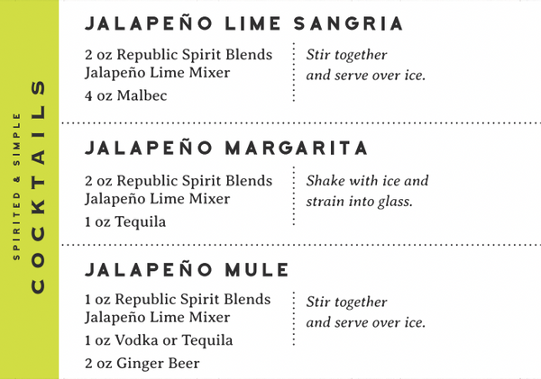 Jalapeno Lime Featured Cocktails