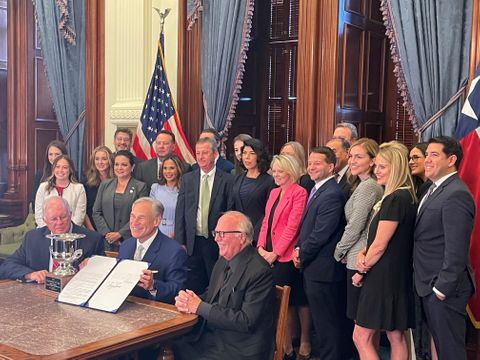  Governor Greg Abbott's signing Texas Jobs, Energy, Technology, and Innovation Act