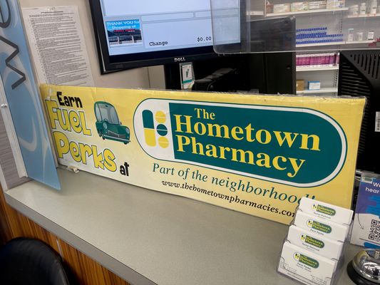 The Hometown Pharmacy Sign