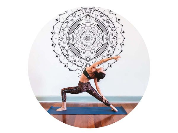 Image of a woman doing yoga