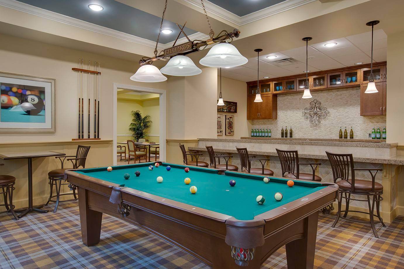 Senior Living Game Room