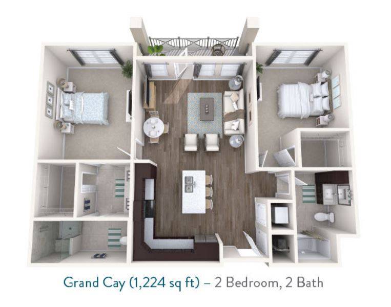 Grand Cay Floor plan for Starling at Nocatee Independent Living in Jacksonville, FL