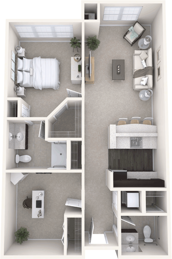 one bedroom - Assisted Living Jacksonville, fl