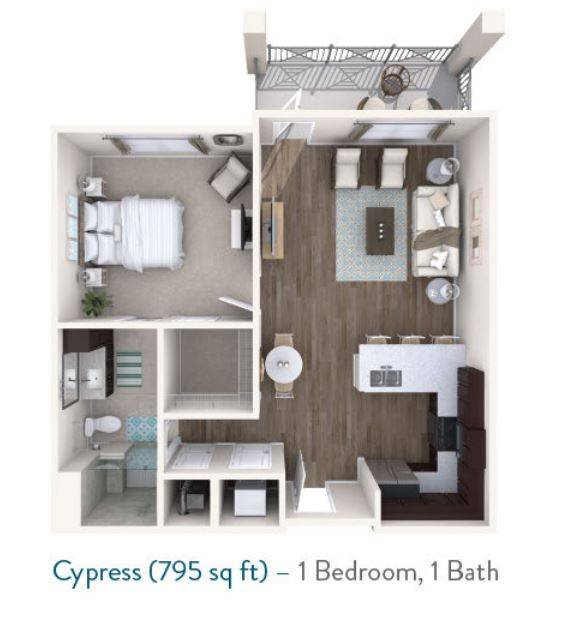 Cypress Floor plan for Starling at Nocatee Independent Living in Jacksonville, FL