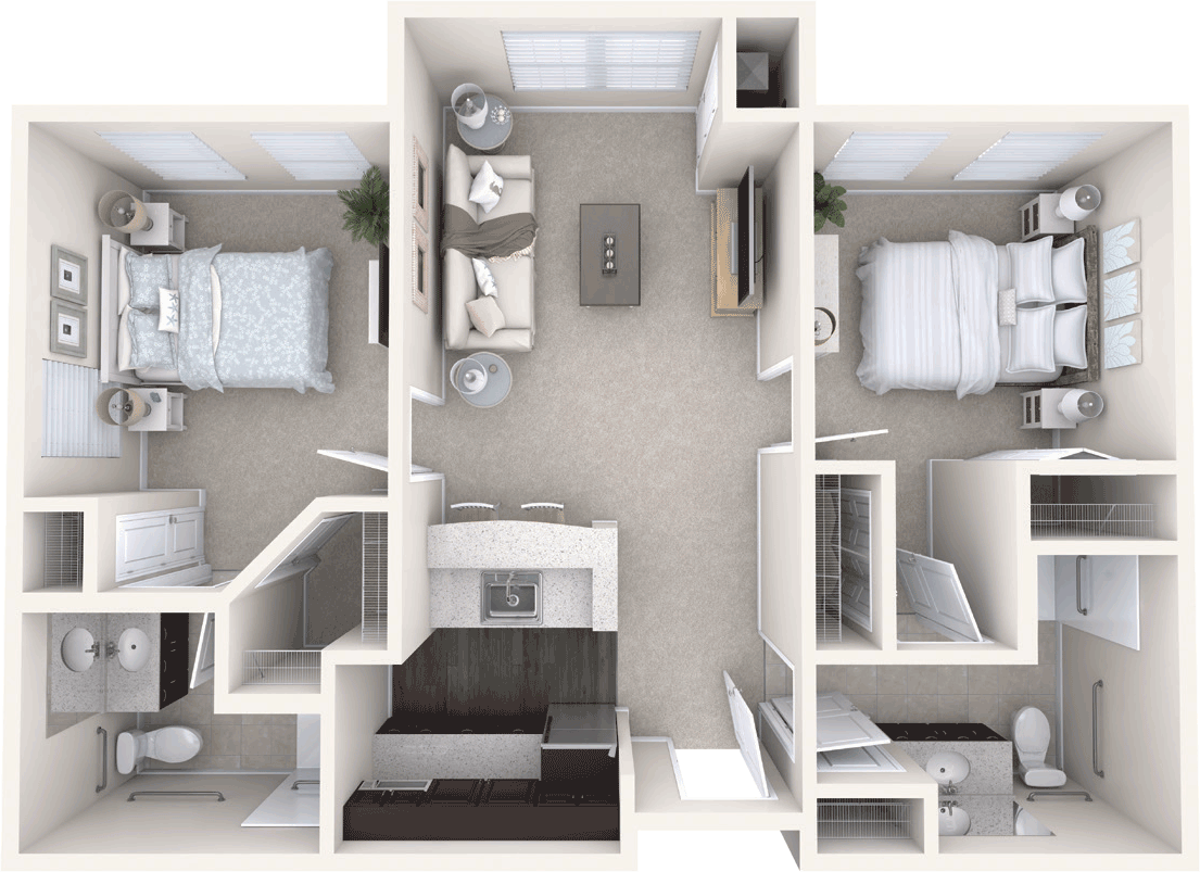two bedroom - Assisted Living Jacksonville, fl