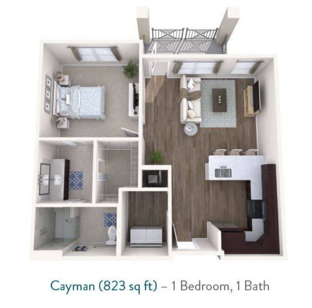 Cayman Floor plan for Starling at Nocatee Independent Living in Jacksonville, FL