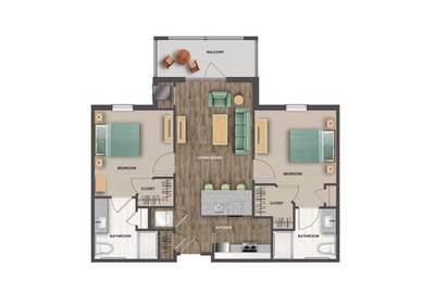 Independent Living - Bayshore - 2 bedroom  - Starting at $5,495