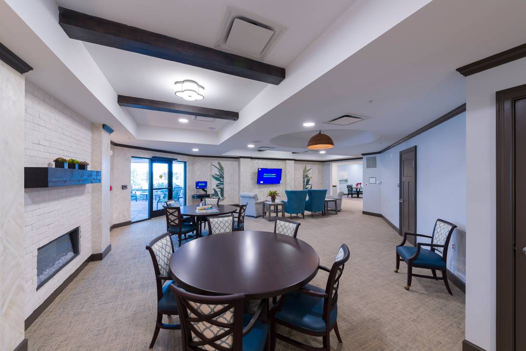 Fun assisted Living game room at the Grove at Trelago in Maitland FL near Orlando MC activity room at The Grove at Trelago