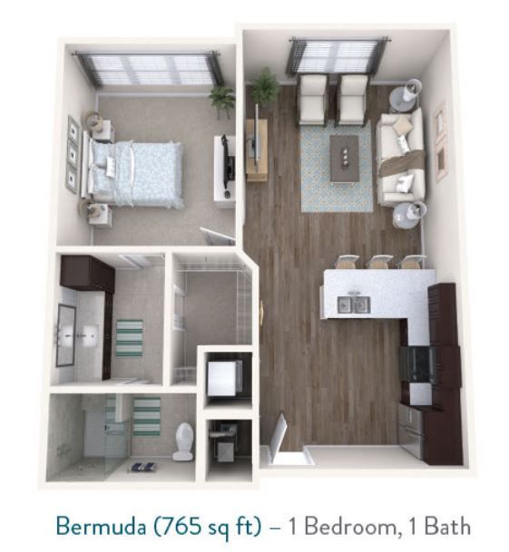 Bermuda Floor plan for Starling at Nocatee Independent Living in Jacksonville, FL