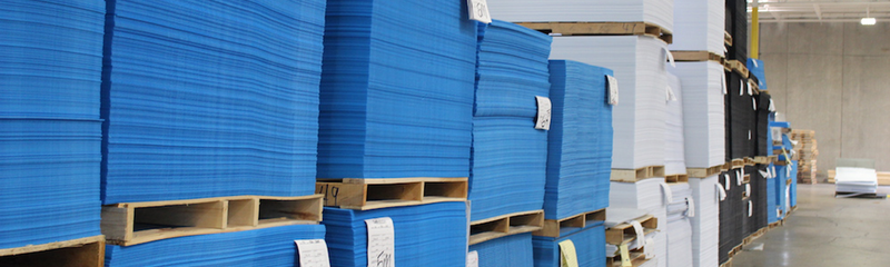 40 x 48 Blue Corrugated Plastic Sheets 10/Bundle