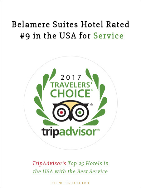 Belamere Suites Hotel Rated #9 in the USA for Service