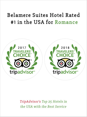 Belamere Suites Hotel Rated #1 in the USA for Romance