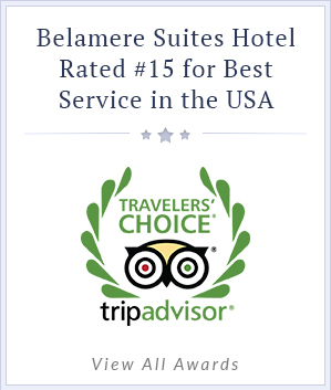 Belamere Suites Hotel Rated #15 for Best Service in the USA by Tripadvisor