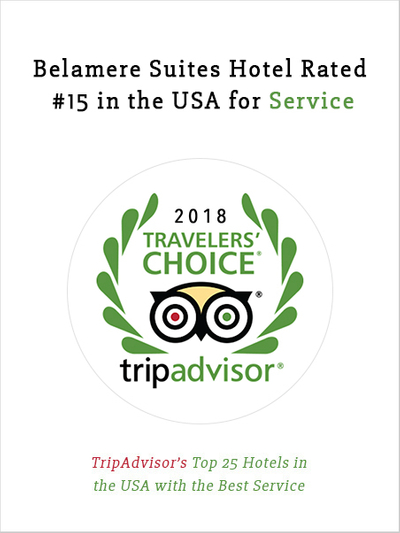 Belamere Suites Hotel Rated #15 in the USA for the Service 2018
