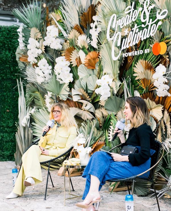 Natasha Lyonne being interviewed at SXSW 