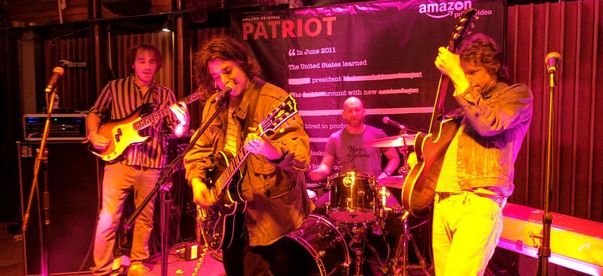 Band playing at Amazon event at SXSW in Austin, Texas