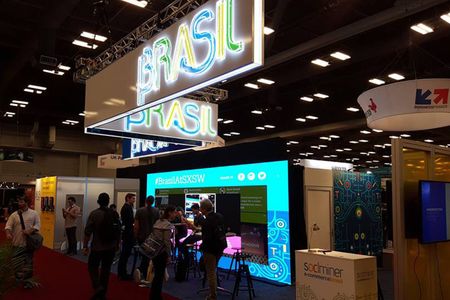 Brasil booth in Austin Convention Center at SXSW