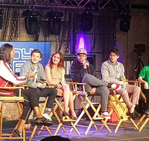 Panel of the cast of Ready Player One