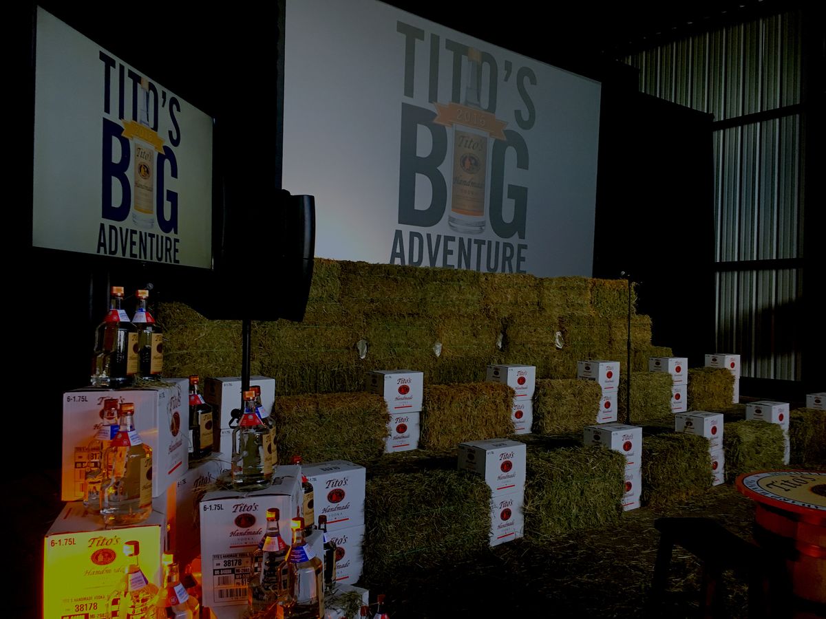 Tito's Big Adventure Holiday Party Layout ATX