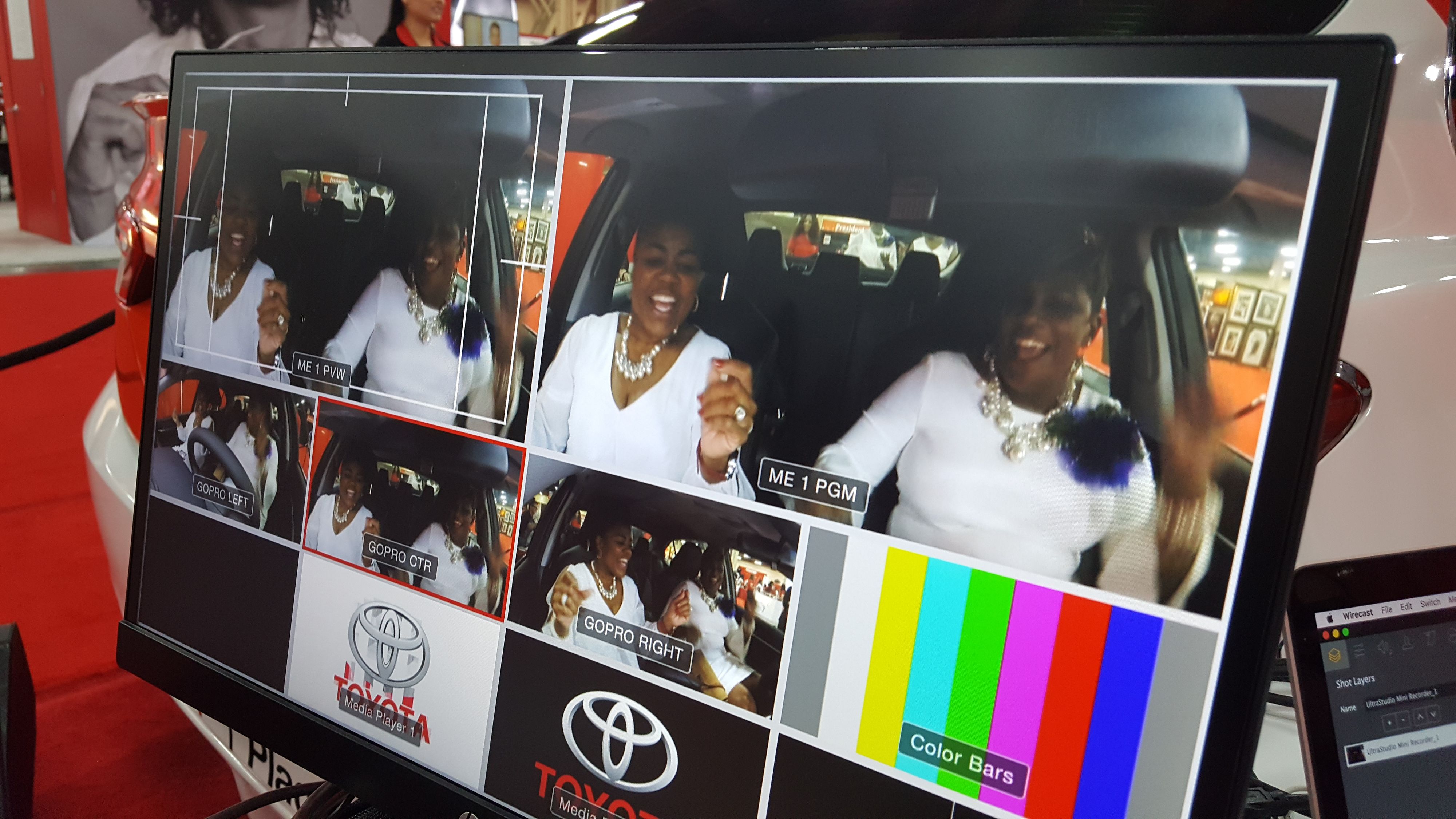 Video switcher for Toyota Carpool Karaoke