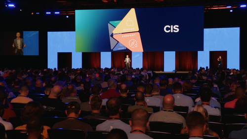 A large multi-layer LED structure in the Austin Convention Center from the earlier render Austin Convention Center Stage